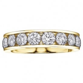 9ct Yellow Gold Diamond Eternity Ring
