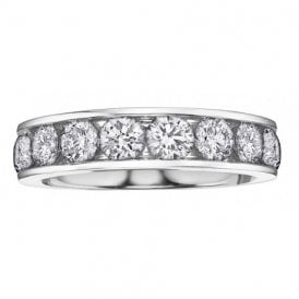 9ct White Gold Diamond Eternity Ring