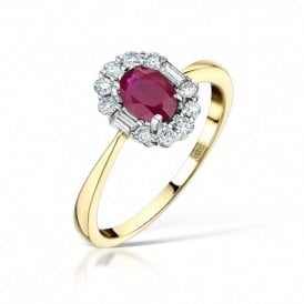 Ruby Cluster Ring
