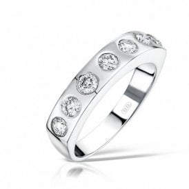 7 Stone Eternity Diamond Ring