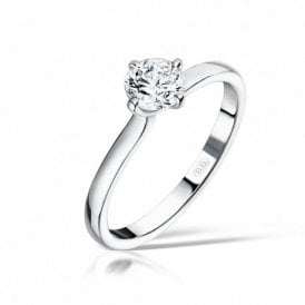 Solitaire Round Cut Diamond Ring