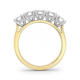 Eternity 5 Stone Diamond Ring