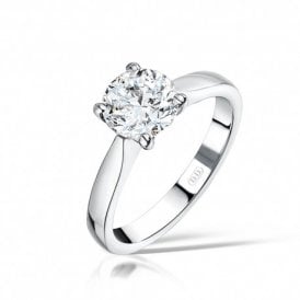 Round 4 Claw Solitaire Diamond Ring