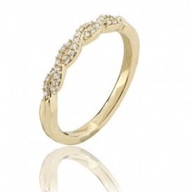 Diamond Ring Entwined Band