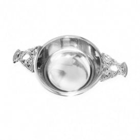 Celtic Band Chrome Plated Quaich