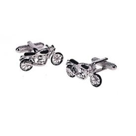 Onyx Art Vintage Motorbike Cufflinks CK698