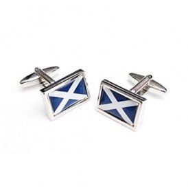 Onyx Art Scottish Flag Cufflinks CK114
