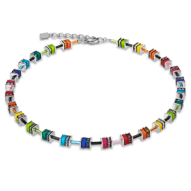 Coeur De Lion Geocube Multicolour Necklace 4409101500