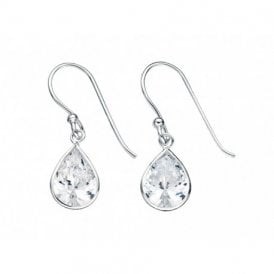 Cubic Zirconia Teardrop Earrings E3157C