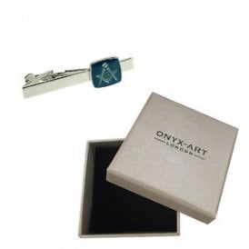 BLUE  MASONIC TIE BAR