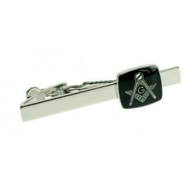 BLACK MASONIC TIE BAR