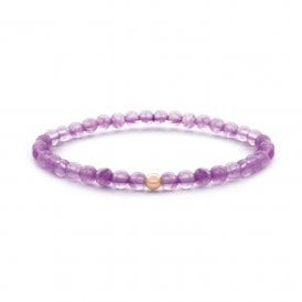 Sparkling Jewels Amethyst Saturn Rose Bracelet