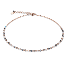 Coeur de Lion Swarovski Crystals & Rose Necklace 4948101200