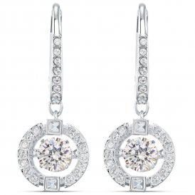 Swarovski Una Rhodium Plated Drop Earrings 5504652