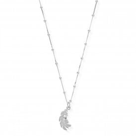 ChloBo Bobble Chain Heart In Feather Necklace SNBB596