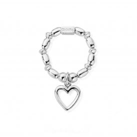 ChloBo Mini Rice Open Heart Ring SRMR2007