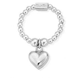 ChloBo Mini Puffed Heart Ring SRM2023