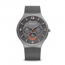 Bering Classic Brushed Grey Mens Watch 33441-377