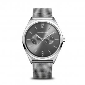 Bering Mens Classic Polished/Brushed Silver Watch 17140-009