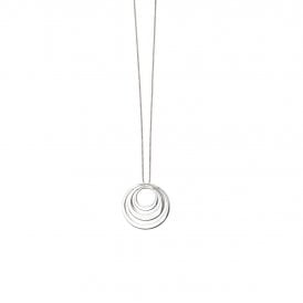 Triple Open Circle Drop Pendant P4383