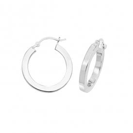 Sterling Silver Hoop Earrings SE121B