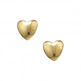 9CT Gold Heart Studs GER315A