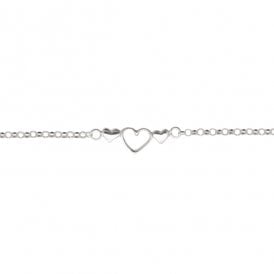 Three Hearts Children's Bracelet SBR109B
