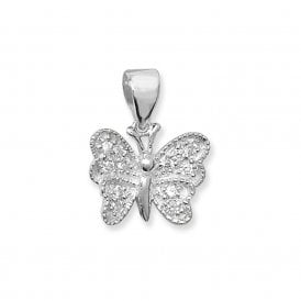 Silver Butterfly Pendant SP437C