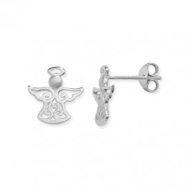 Silver Angel Earrings SE275B