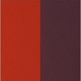 Les Georgettes 60mm Rectangular Orange and Brown Leather
