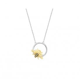 Bumblebee & Circle Necklace SN002B