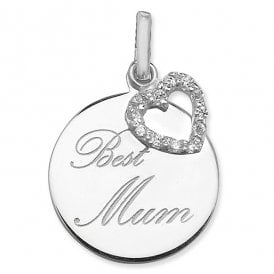 Cubic Zirconia Best Mum Pendant SP668B