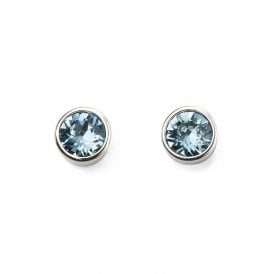 March Birthstone Stud Earrings E4926A by Beginnings