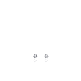 Silver Cubic Zirconia Stud Earrings