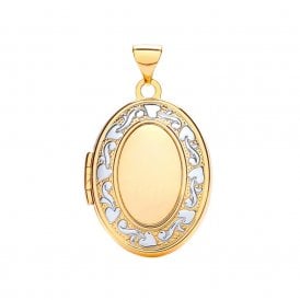 9ct Gold Oval Family Locket