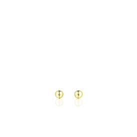 Yellow Gold Plated Ball Stud Earrings