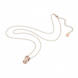 Swarovski Twist Pendant Rose Gold 5620549