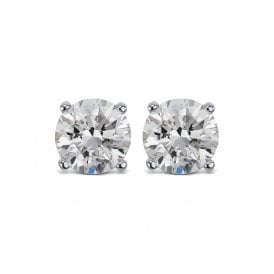 White Gold 0.80CT Lab Grown Diamond Earrings