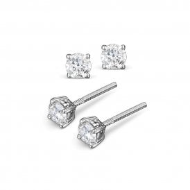 White Gold 0.50CT Lab Grown Diamond Earrings