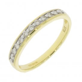 9CT Yellow Gold 11 Stone Eternity Ring