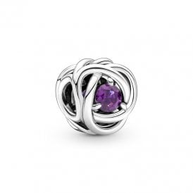Pandora February Birthstone Eternity Circle Charm 790065C02
