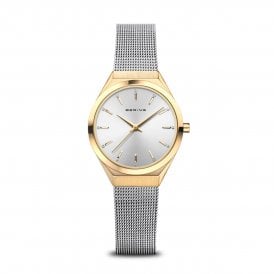 Bering Ultra Slim Polished/Brushed Gold Watch 18729-010