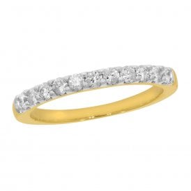 9CT Yellow Gold 11 Stone Eternity Ring