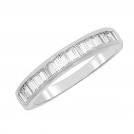 9CT White Gold Eternity Diamond Ring