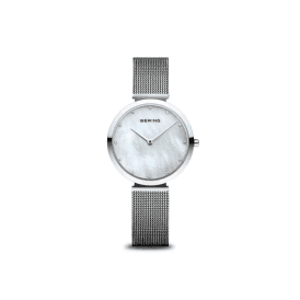 Bering Classic Polished Silver Ladies Watch 18132-004