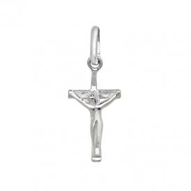 Silver Child's Crucifix Pendant SP689A