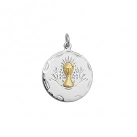 Round First Communion Medal SP569B