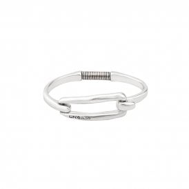 UNOde50 Silver Plated Large Tied Bangle PUL1721MTL0000