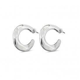 UNOde50 Nimbo Silver Plated Earrings Hoop PEN0793MTL000U