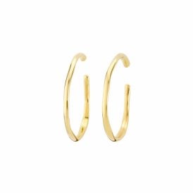 UNOde50 OHMMM Gold Plated Hoop Earrings PEN0419ORO0000U